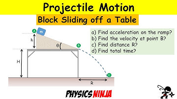 Projectile Motion: Launch off a ramp on a table