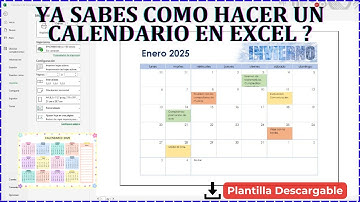 Como Hacer Calendario en Excel 2025