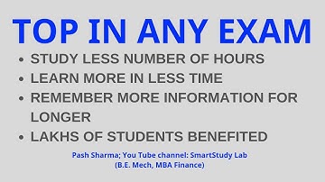 Study smarter not long hours - INTRODUCTION: 20 Smarter Ways to Study every student should Master