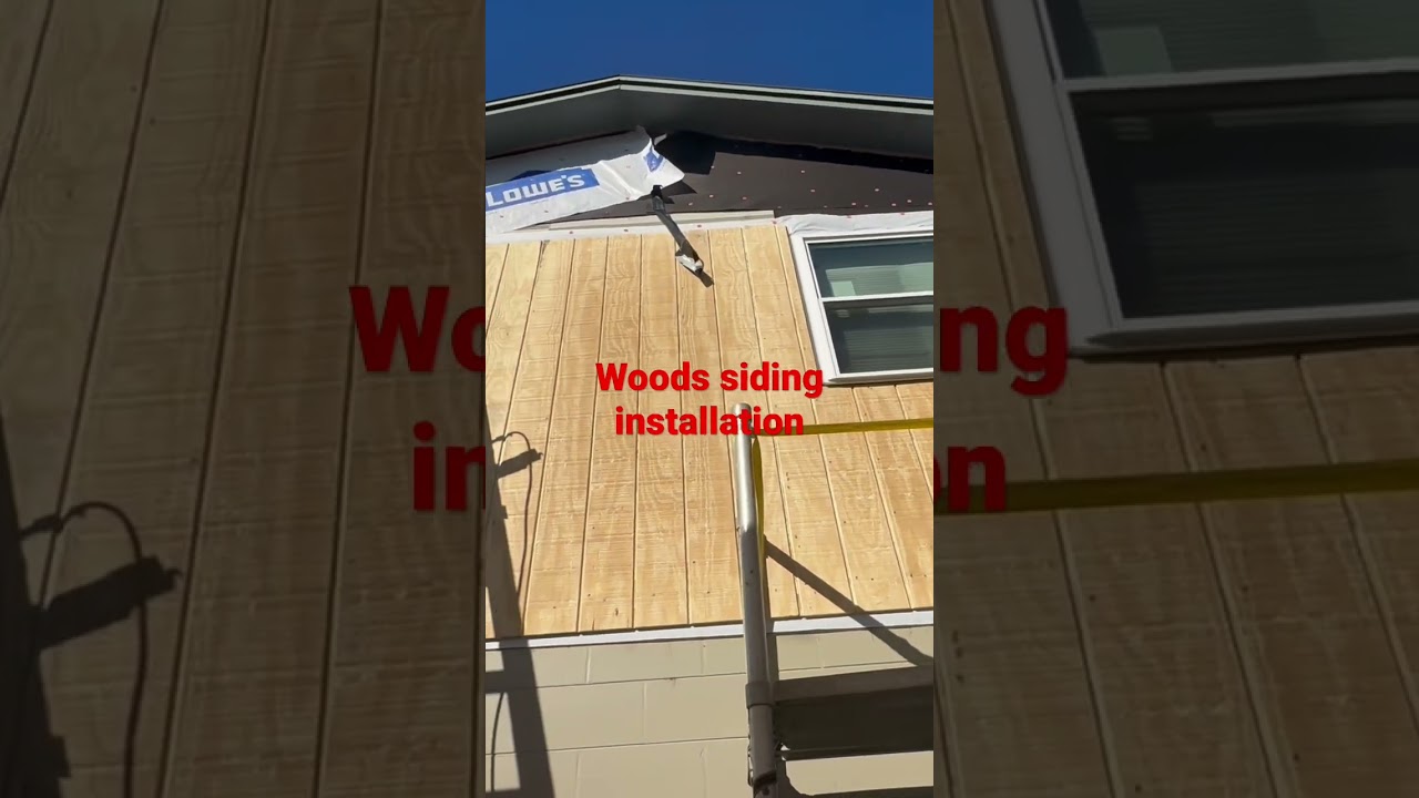 Woods siding installation and preparation