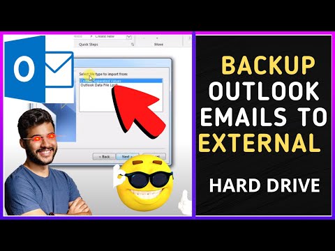 How to Backup Outlook Emails to External Hard Drive?