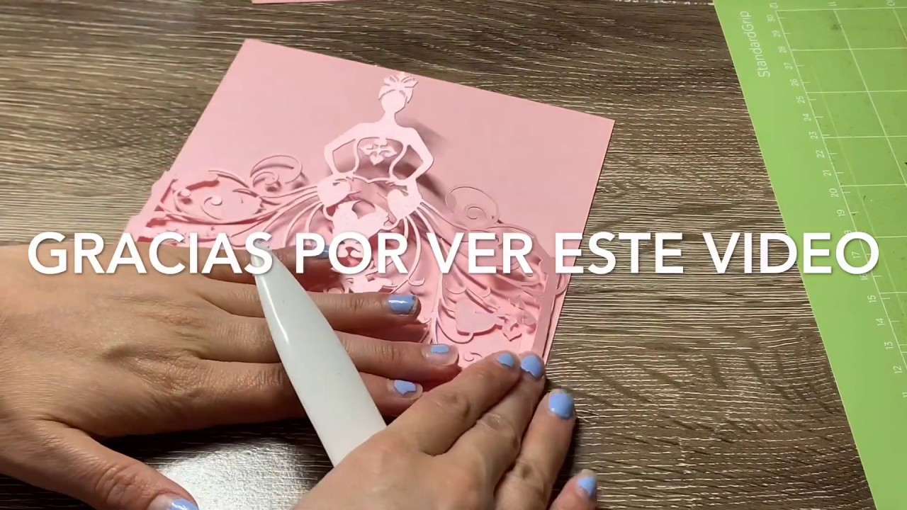 Parte 3 ensamblando la invitación. Print and cut