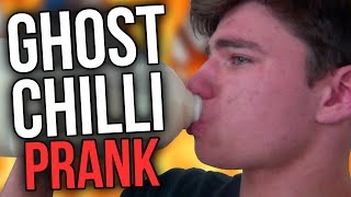 GHOST CHILI PEPPER CHALLENGE PRANK