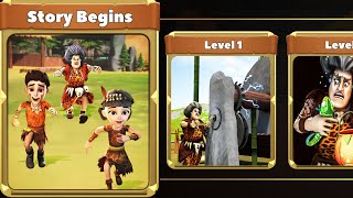 Scary Teacher Stone Age | Story Begins Level 1-5 Walkthrough (iOS Android)