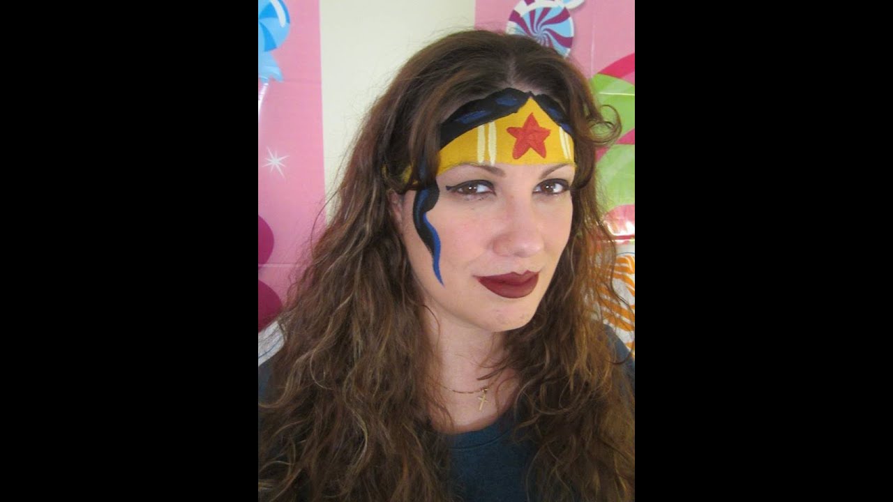Wonder Woman Facepainting! YouTube