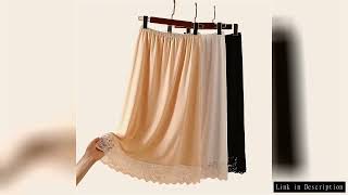 3 Lengths Basic Underskirt Modal Female Half Length Skirt Lace Slip Innerwear Short Skirt Women Half