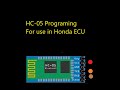 HC-05 Programing To Datalog With Honda OBD1 ECU