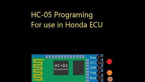HC-05 Programing To Datalog With Honda OBD1 ECU