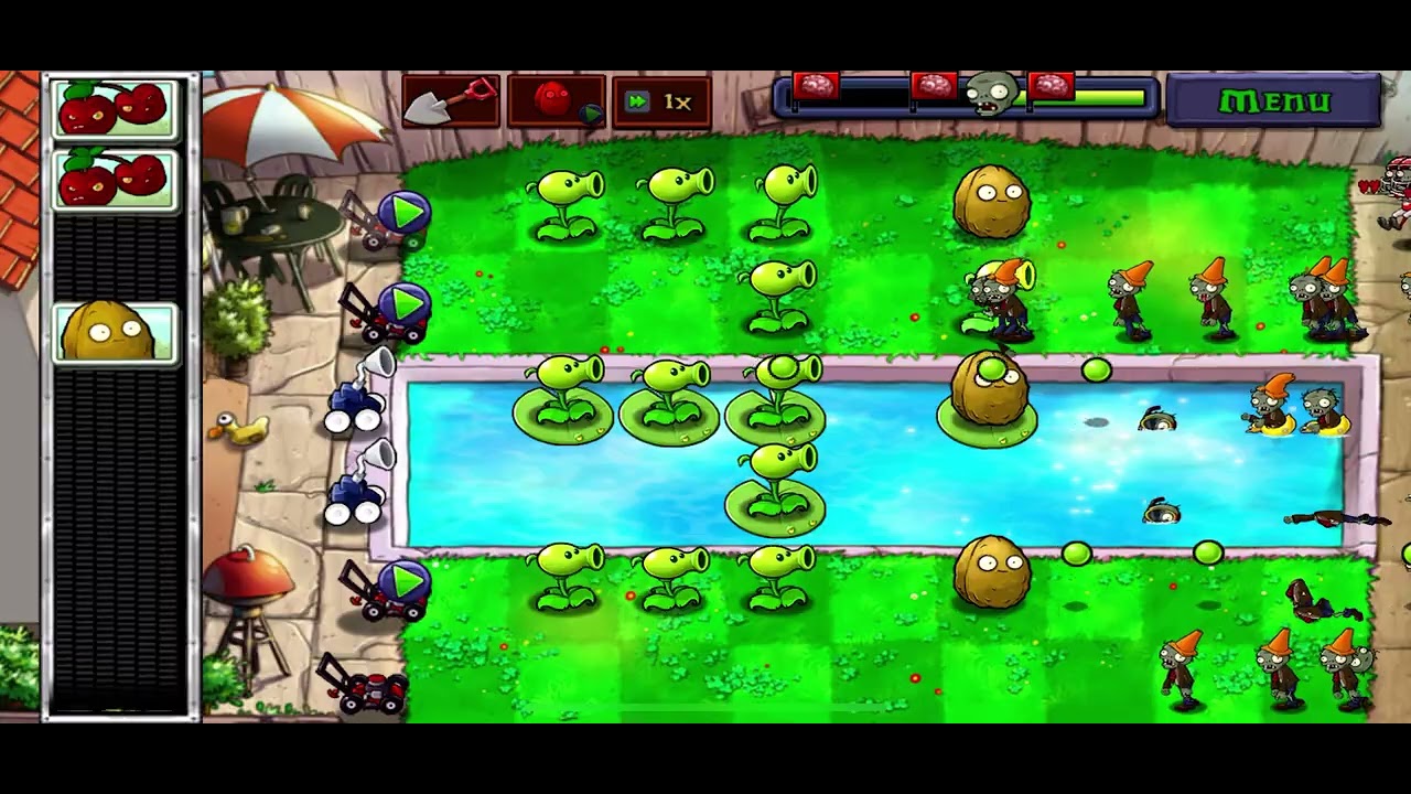 Plants vs. Zombies Adventure 2 (Level - Number Lineup) - Level 3-5 (Pool)
