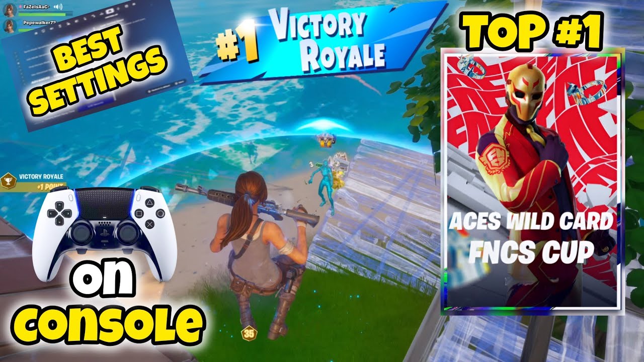 How I WON the Aces Wild Card Skin on console + Best Settings | Fortnite Aces Wild Card FNCS CUP