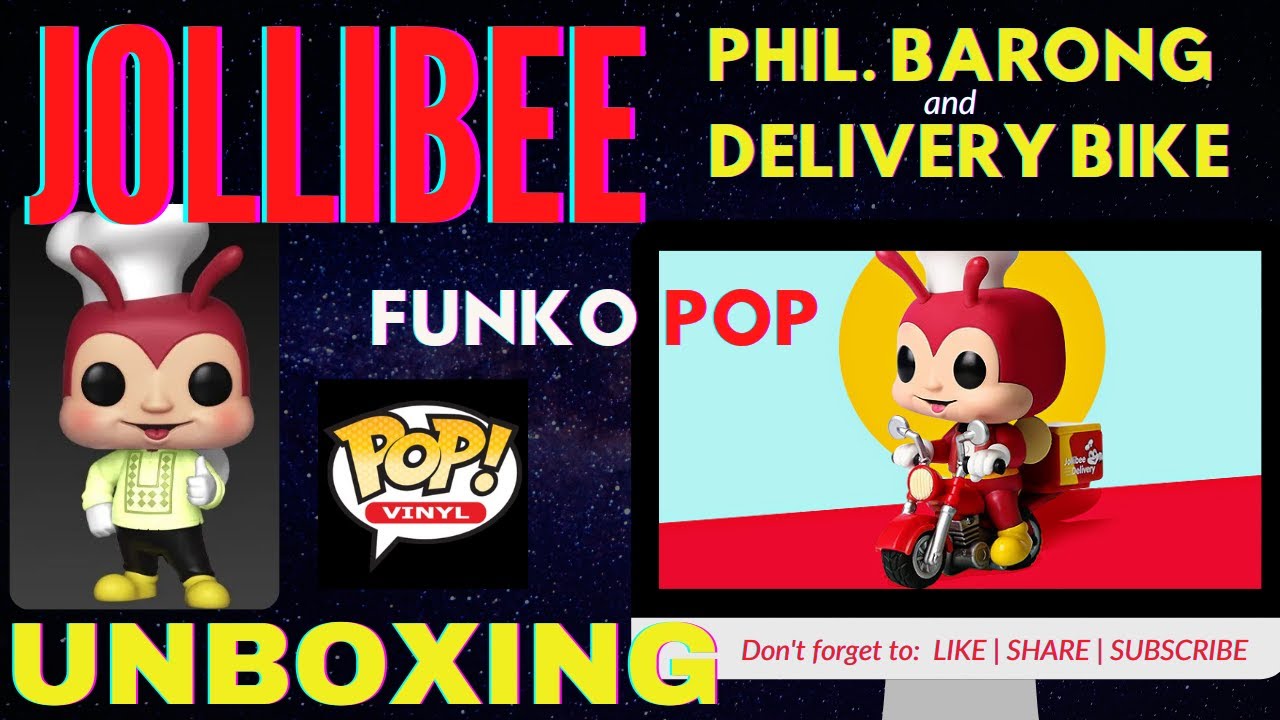 JOLLIBEE FUNKO POP | PHILIPPINE BARONG | DELIVERY BIKE - UNBOXING
