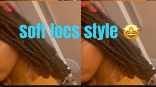 How to style soft locs #softlocs  #style  #dreadstyles  #locstyles  #viral screenshot 3