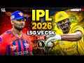 Ipl 2026⌛Lucknow Super Giants vs Chennai Super Kings Match Live🔥| Cricket 26 Live | RtxVivek
