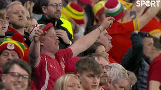 SPINETINGLING!  Dafydd Iwan belts out Yma o Hyd before Wales vs Austria!