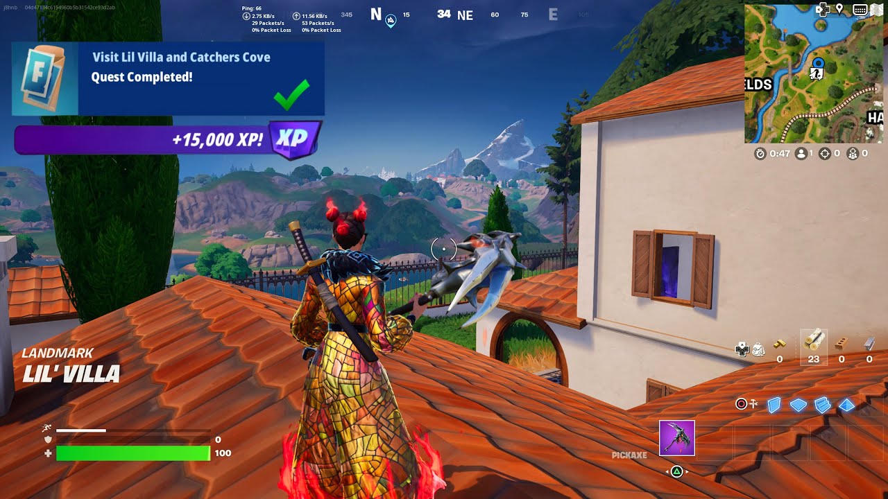 Fortnite Visit Lil Villa And Catchers Cove (WEEK 9 Quests Challenges