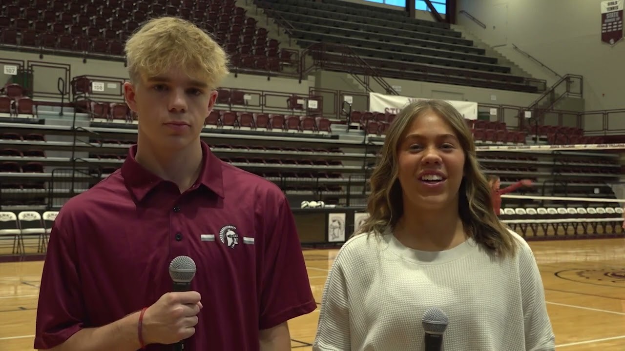 Trojan TVs Jack Denney and Payton Suchy preview the Jenks Trojan Volleyball regional tournament