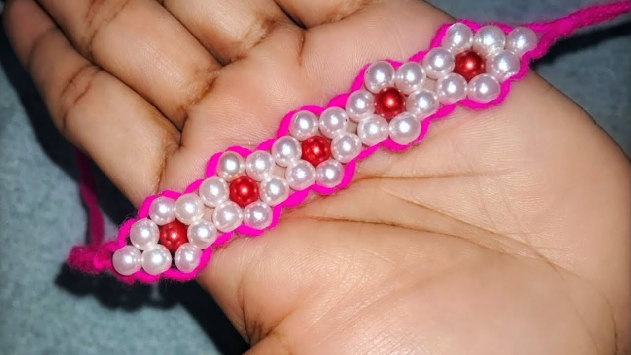 simple easy satisfying beaded bracelet tutorial | step-by-step for ...