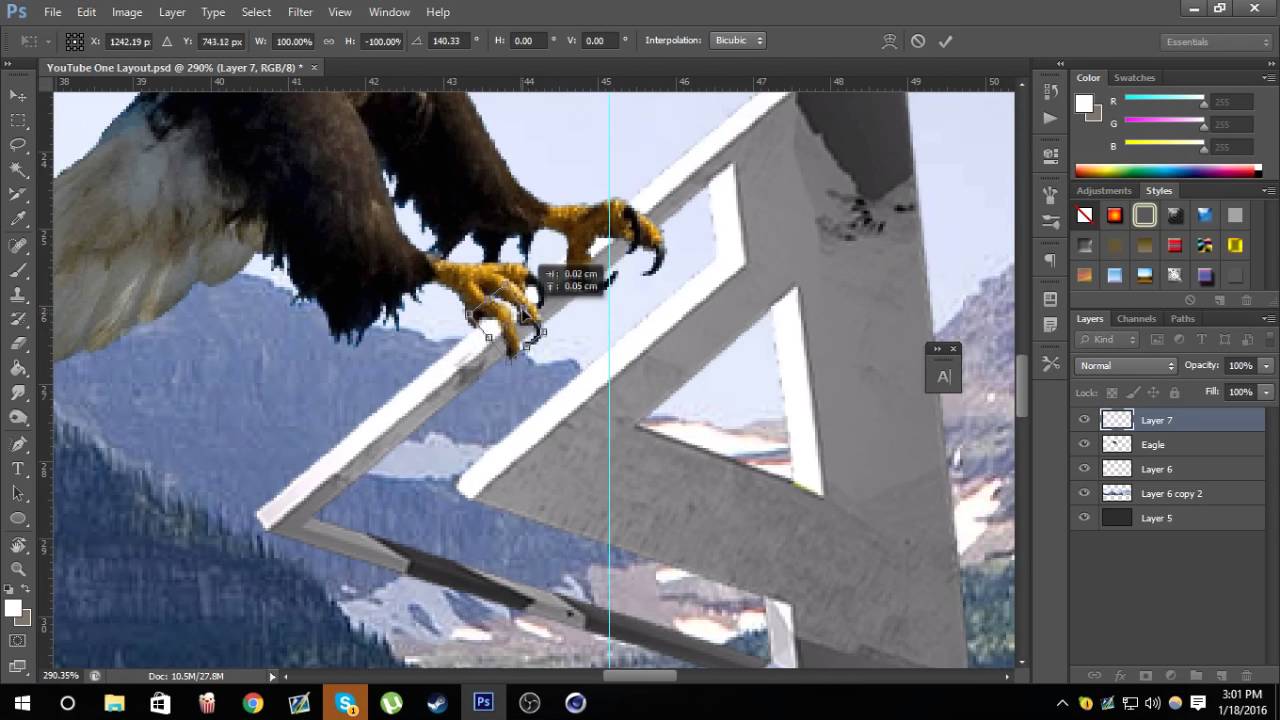 AnzoGraphics | 3D Eagle Banner | Photoshop CS6