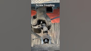 Train Coupler Movement. #railway #coupling #screw  #shorts