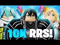 Showcasing New SAO UNITS + Reroll Method In Anime Rangers X #animerangersx #roblox