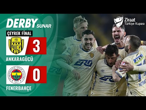 Ankaragücü 3-0 Fenerbahçe MAÇ ÖZETİ (Ziraat Türkiye Kupası Çeyrek Final ) / 27.02.2024