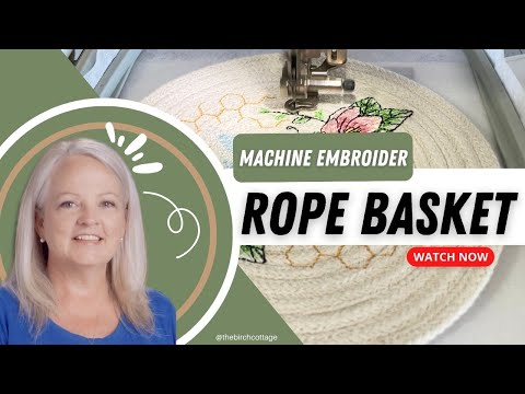 Sew a Cotton Clothesline Rope Basket - The Birch Cottage