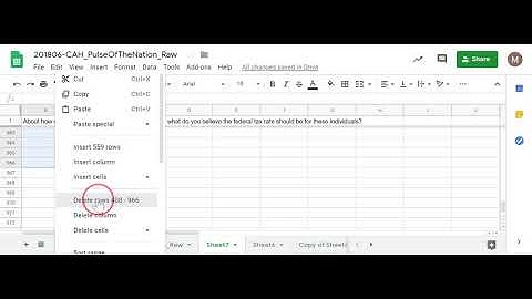 Stats on google sheets, correlations 1 - Scrubbing and graphing data
