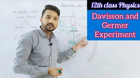 Davisson and Germer experiment | 12th class physics | Modern physics | physics ka safar