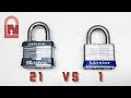 Master Lock 21 Commercial vs Master Lock 1