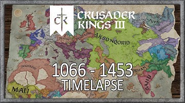 Crusader Kings 3 - Timelapse - 1066 to 1453 - Europe balkanised!