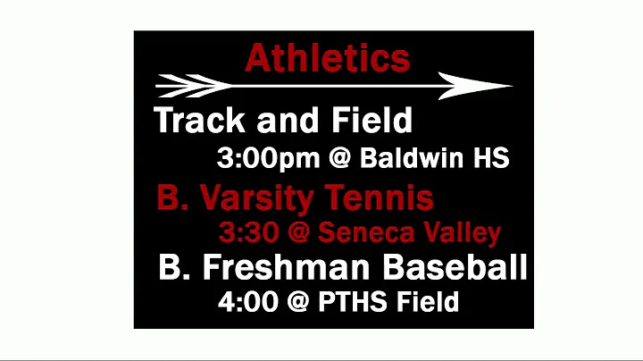 PTHS Morning Announcements Live Stream - April 17, 2018