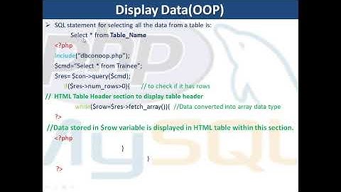 22. PHP & MySQL | Display and Search Data from MySQL Database using PHP
