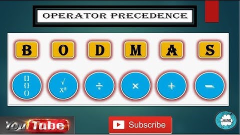 Operator Precedence BODMAS (Part 1)