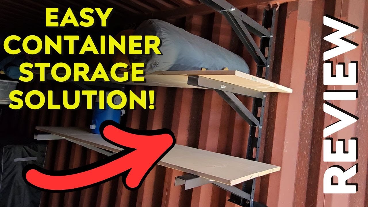 Shipping Container Shelving Rack Container Hanging Shelf Brackets Fit for 12in 24 in Lumber