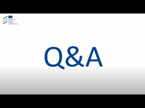 04 ERA Webinar Questions Answers: Introduction to the European Railway Safety Culture Model