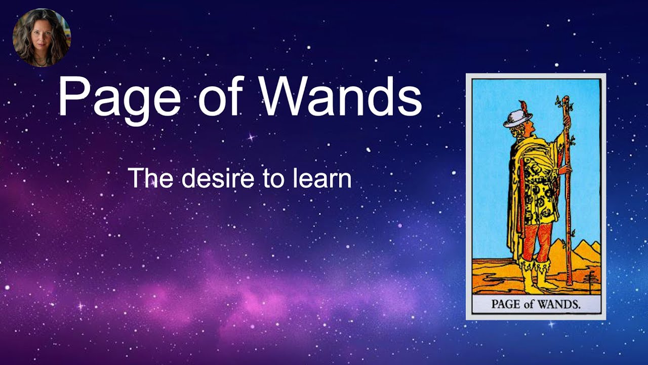 Online Tarot Course - Page of Wands Card in Tarot - Foundations of Card Reading