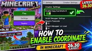 How To Enable Coordinates In Minecraft Version 26.30 screenshot 4