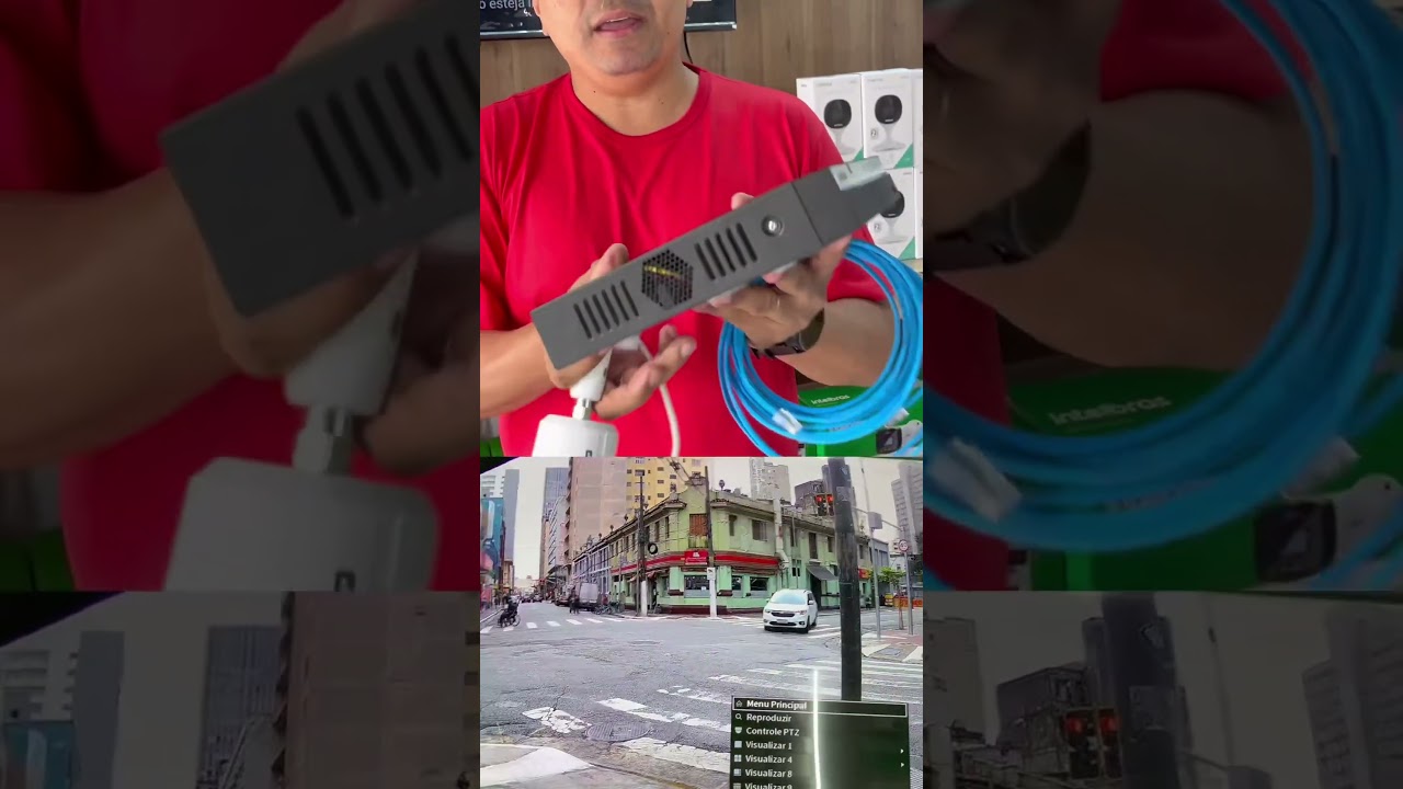 Câmera bullet IP com resolução 4K VIP 3830 B da INTELBRAS 