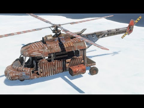 Видео: Rust - Самодельный Транспортный вертолет! Первый обзор!
