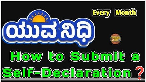 How to Submit Yuva Nidhi Declaration on Mobile | Yuva nidhi Monthly Unemployment Self Declaration