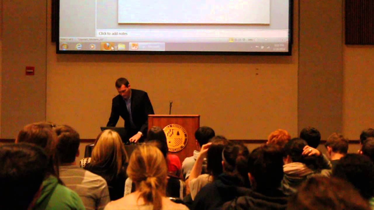 Colin Goddard at Loyola University Maryland (Part 3 of 5)