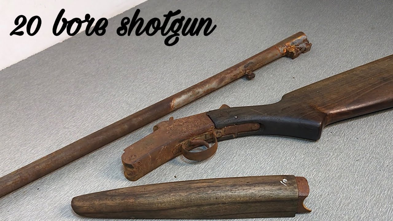 Restoring of hunting shotgun . gun restoration