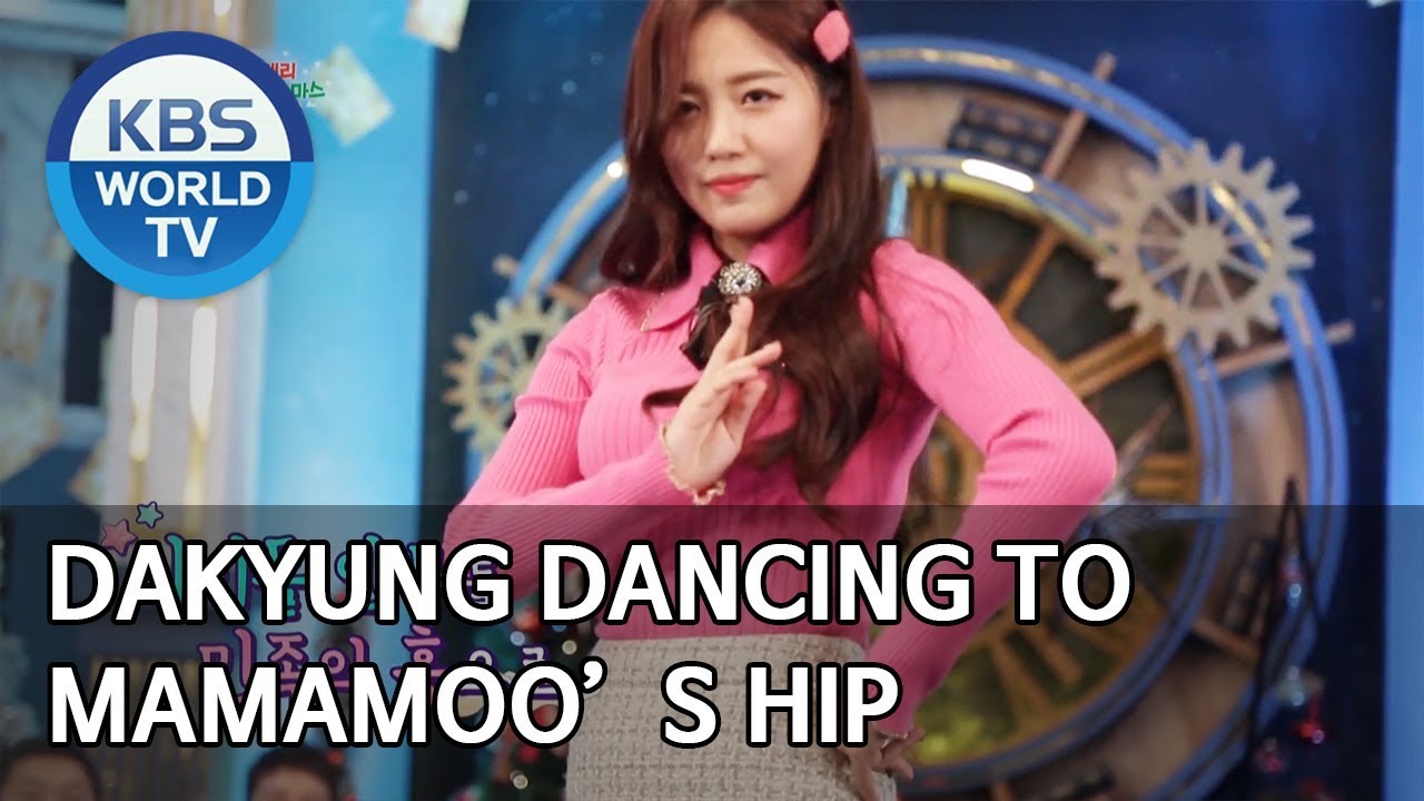 Dakyung dancing to MAMAMOO’s HIP [Happy Together/2020.01.09] - YouTube