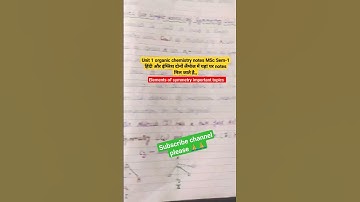 Elements of symmetry most important topics ।। MSc Sem-1 topics notes #shortvideo #viral #2023