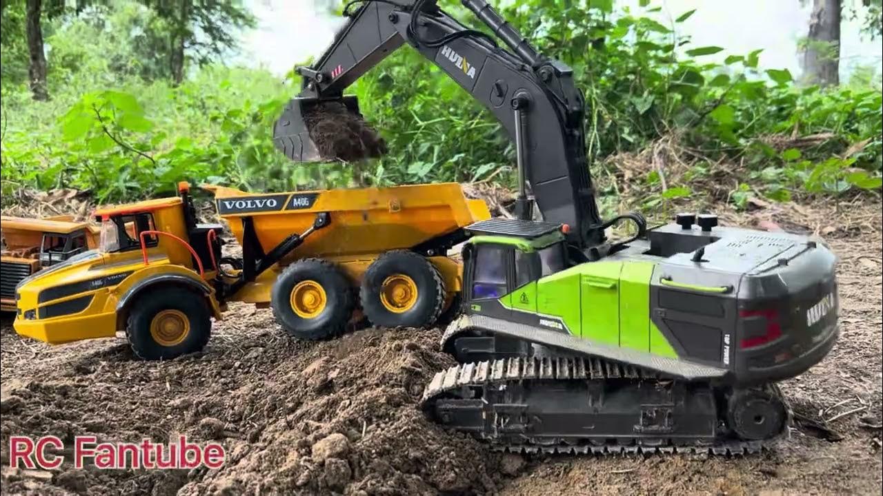 VOLVO REMOTE CONTROL, EXCAVATOR HUINA RC 1593, POWER RC WITH BUDGET, RCTEAM YouTube