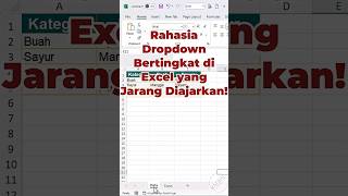 Rahasia Dropdown Bertingkat di Excel yang Jarang Diajarkan! #shorts #belajarexcel #dropdown