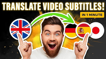 How to Translate Video Subtitles in 1 minute? 💬🐝💫
