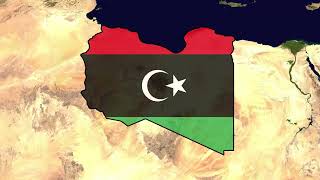 Libya Flag Map | Free to Use Stock Footage