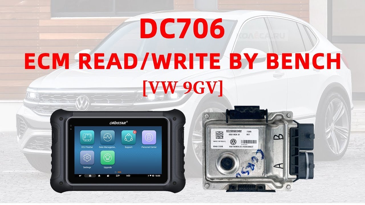 OBDSTAR DC706 Read Write VW 9GV ECM IMMO Data - Cardiagtool