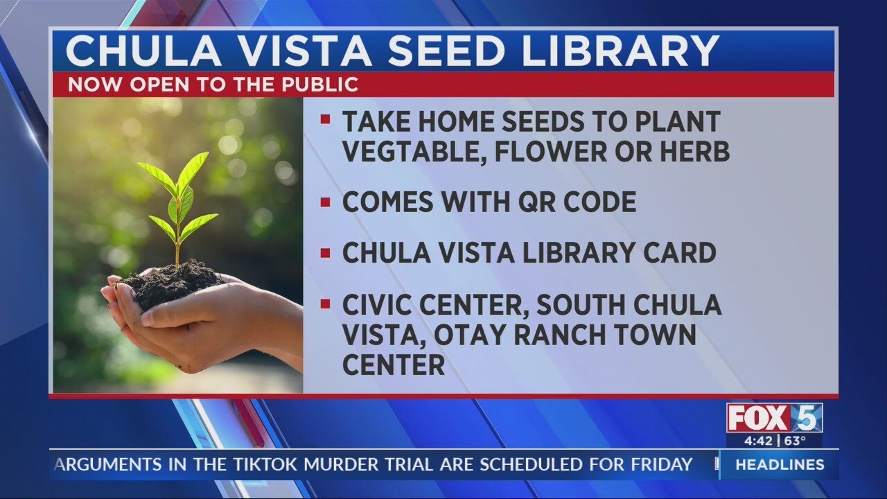 'Seed library' to debut in Chula Vista